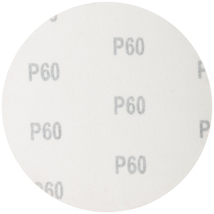 Круги шлифовальные сплошные (липучка),алюминий-оксидные, 125мм,5шт. Р 60