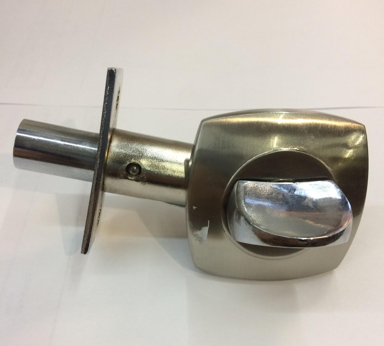 Задвижка с поворотником ДК (ночник) Хром