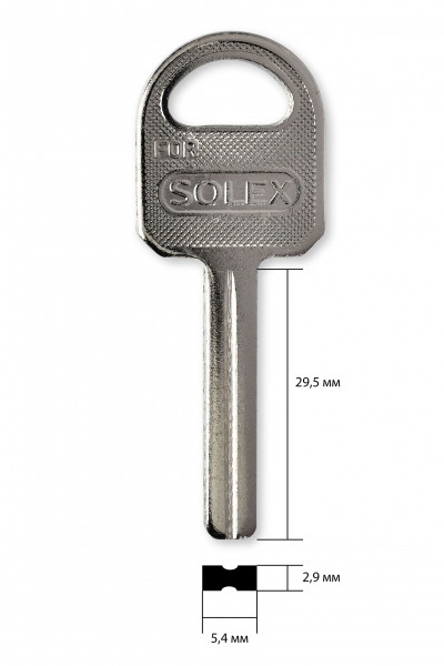 Заготовка для ключа ABL-4 "solex" с пазом