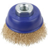 Щетка для УШМ Cutop Profi 82-893 чашка М14 латунная витая проволока 0,3 мм 65 мм