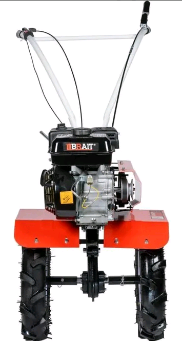 Мотоблок бензиновый BRAIT МБ2 колеса 4*10, чугунный редуктор