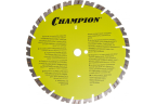 Диск алмазный CHAMPION универсальный ST 350/25,4/14 Fast Gripper