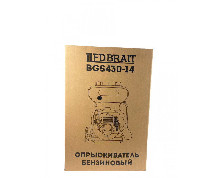 Опрыскиватель бензиновый BRAIT BGS430-14 (1,8л.с., объем двиг. 42 куб.см,бак 14л.)