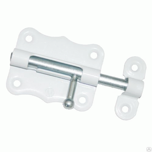 Шпингалет дверной ЗТ2 полимер г.Кунгур (100)