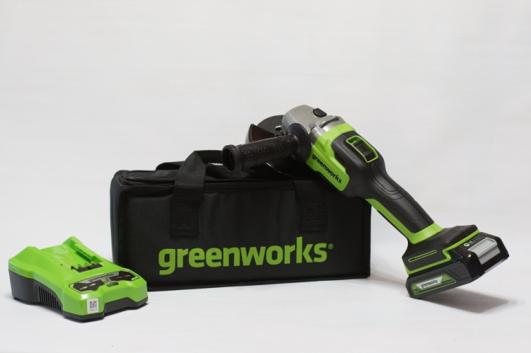 Угловая шлифовальная машина акк. Greenworks GD24AGK2 3200207UA