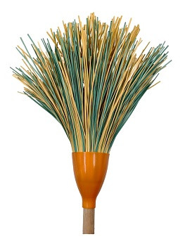 Метла полипропиленовая круглая с черенком 7 -ми рядная