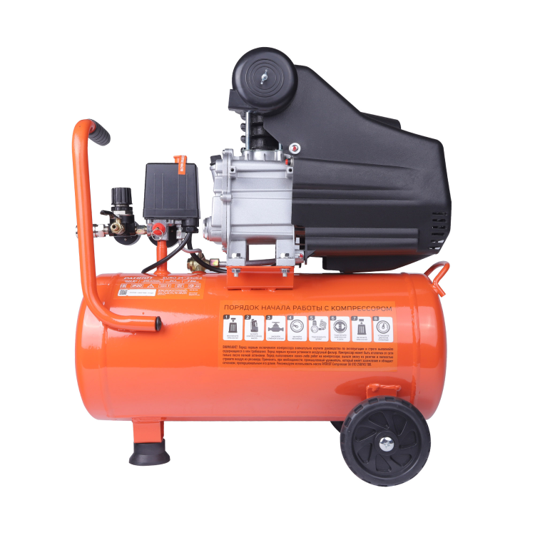Компрессор PATRIOT EURO 24/240К2 + "елочка", набор пневмоинструмента