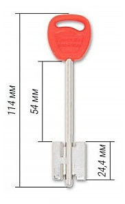Заготовка для ключа GRD8DP (ГАРД-8 пластик) Конаково