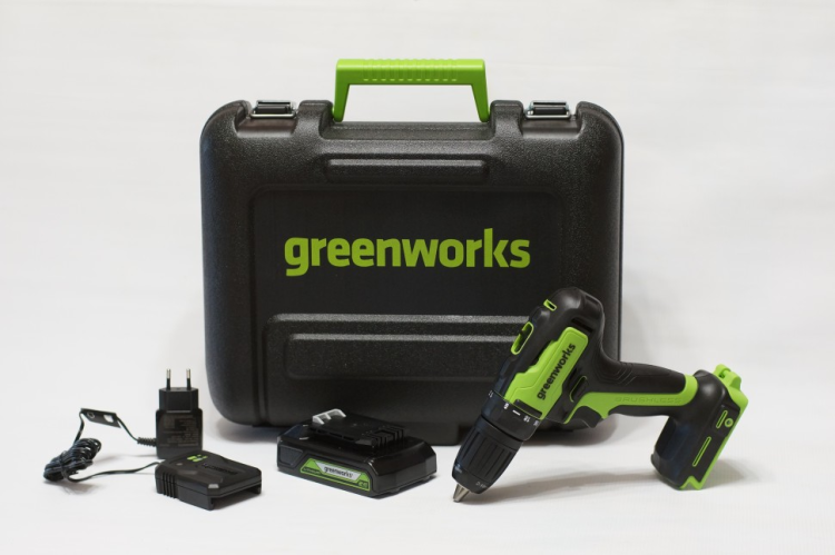 Дрель-шуруповерт акк. Greenworks GD24DD35K2 3704007UA