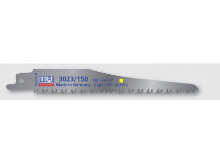 Полотно по древесине 3023/150 (1 шт; 150х19х1.27 мм; 130 мм; 6 TPI) WILPU 1240000005