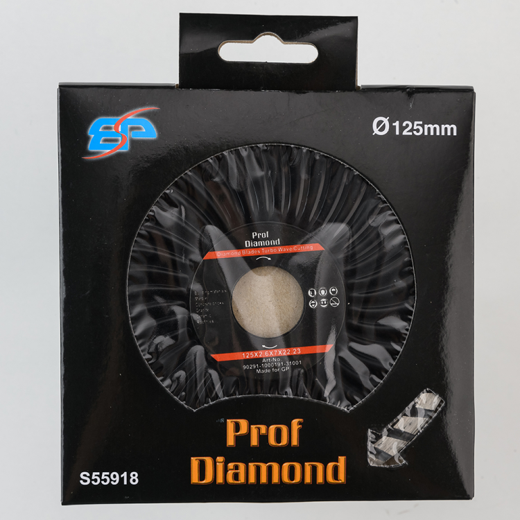алмазный диск "Prof Diamond" турбо-волна 125мм*2,6*7*22.23 TORGWIN