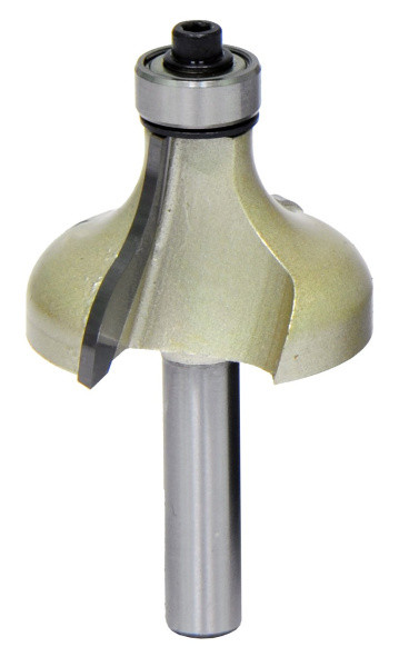 Фреза профильная 2лезвия,хв-8мм,ф38.1мм,R8.41/22.3мм,с шарикоподшипником ф12.7мм Elitech 1820.090500