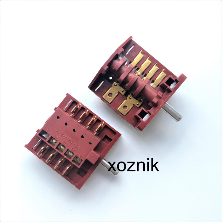 Переключатель режимов мощности духовки RIKA ПМ-6 (конт. 4+4 снаружи B561)