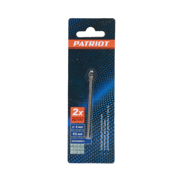 Сверло PATRIOT по керамике 4х65 мм