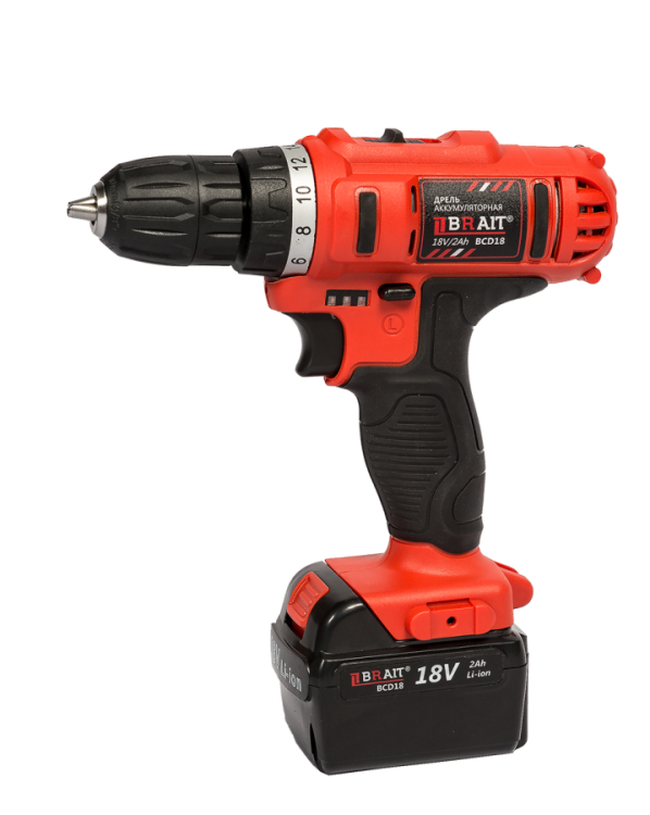 Аккумуляторная дрель-шуруповерт BRAIT BCD18