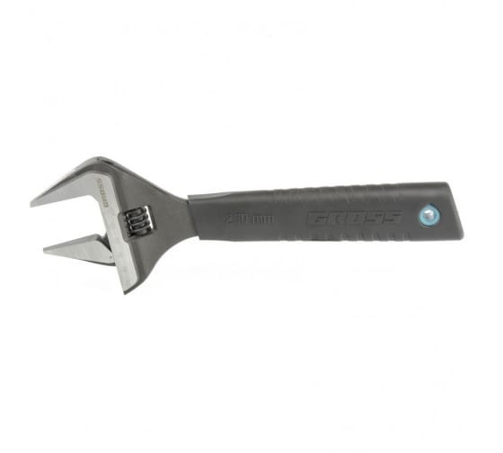 Ключ разводной 250 мм,CrV, тонкие губки, защитные насадки// Gross