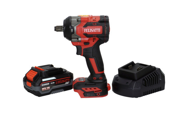 Гайковерт акк. ударн. 18В, 650 Н.м, 1700-2700 об/мин, кейс, 2*аккум. 4,0Ач, ЗУ 4А