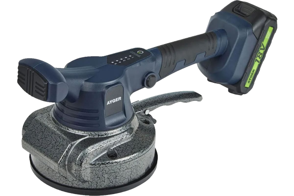 Виброприсоска акк. для укладки плитки 18В/2х2,0Ач Li-lon, 160мм, 0-10000/мин, max нагрузка 70кг, 3кг