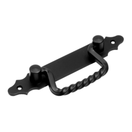 Ручка-Скоба откидная "Домарт" (185мм) (черный) (10)