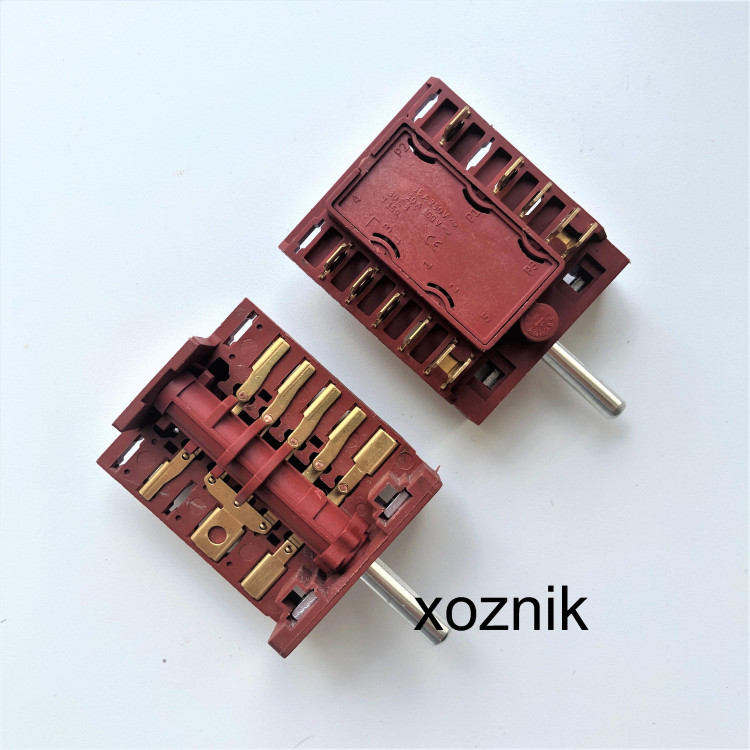 Переключатель режимов мощности духовки RIKA ПМ-6 (конт. 5+6 снаружи A661)