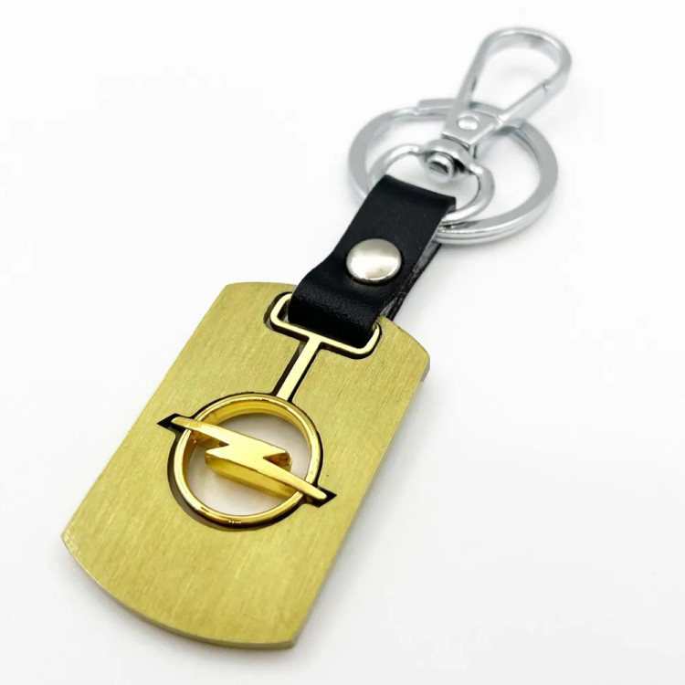 Брелок на ключи "OPEL" карабин (золото)