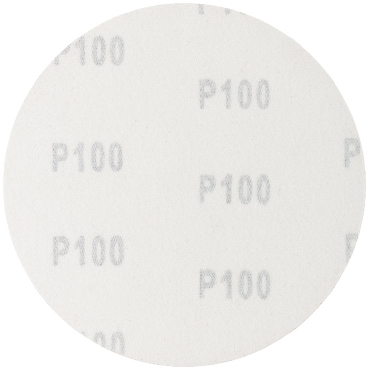 Круги шлифовальные сплошные (липучка),алюминий-оксидные, 125мм,5шт. Р 100