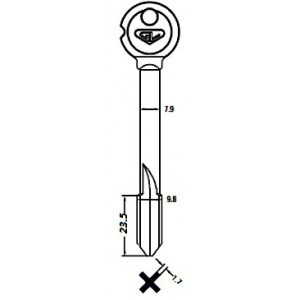 Заготовка для ключа KR-54 GV