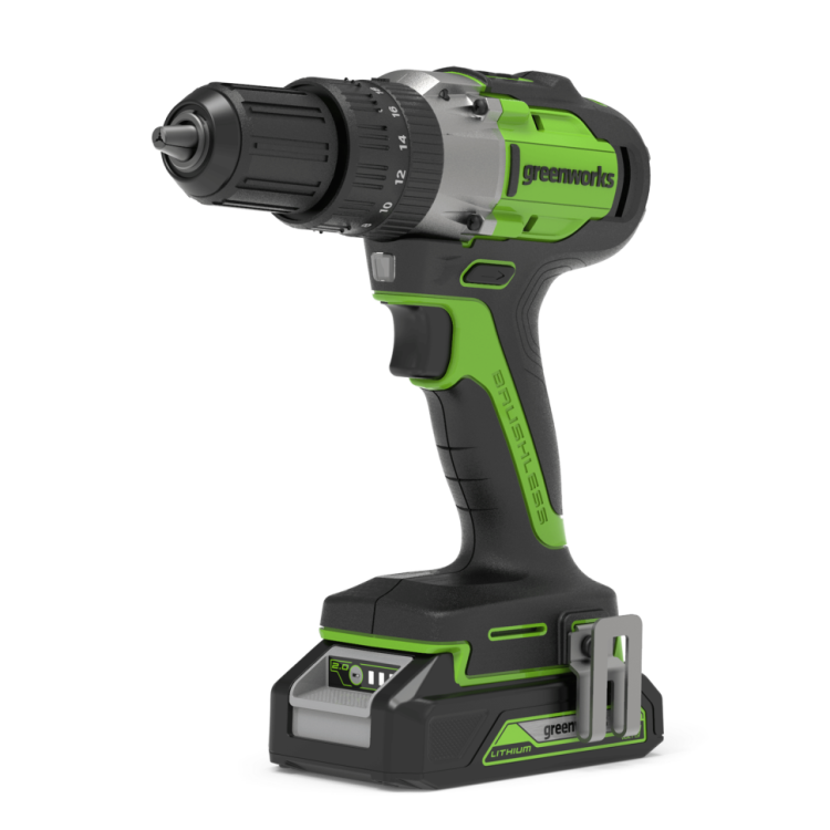 Дрель-шуруповерт ударная акк. Greenworks GD24DD60 3704107