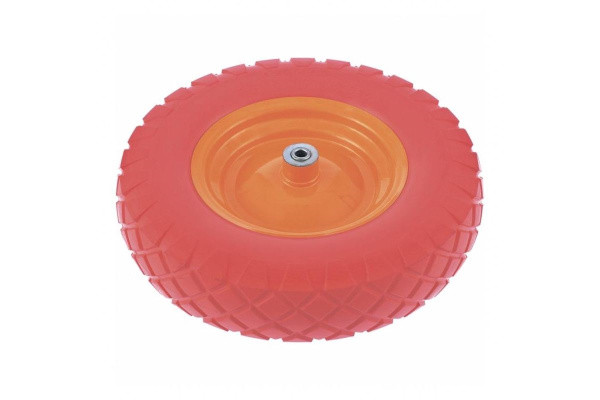 Колесо полиуретановое 4.80/4-8, длина оси 90, подшипник 20мм