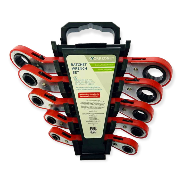 Ключ-трещетка накидной 5рс