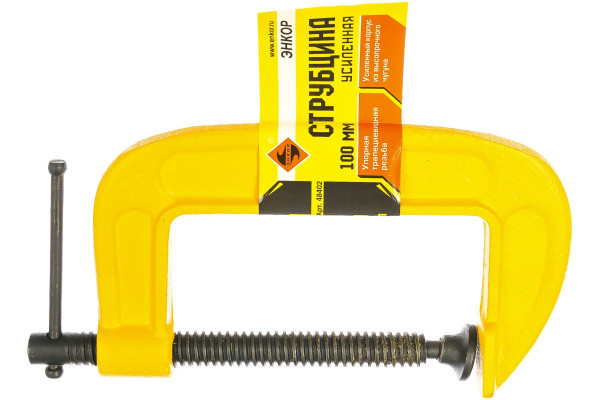 Струбцина усиленная G-образная 100мм Энкор 48401