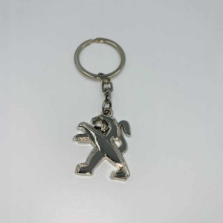 Брелок на ключи "PEUGEOT" (хром)