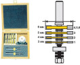 Набор фреза кромочная фальцевая с 4мя сменными дисками