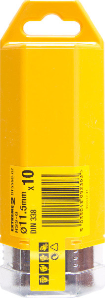 Сверло по металлу 11,5x142мм, Extreme 2 HSS-G DeWalt (10)