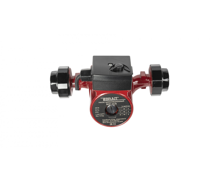 Насос циркуляционный BRAIT BCP 32/6 (три режима работы, мощность 40/60/90Вт, с кабелем)