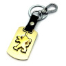 Брелок на ключи "PEUGEOT" карабин (золото)