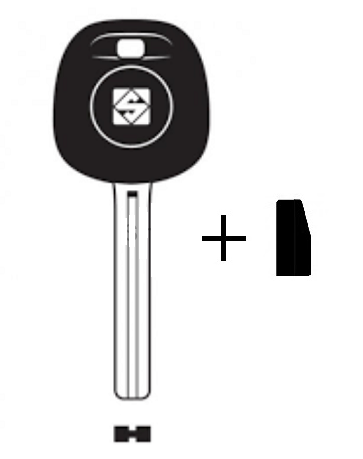 Заготовка для ключа TOYO-30.P1_TY48P с местом под чип