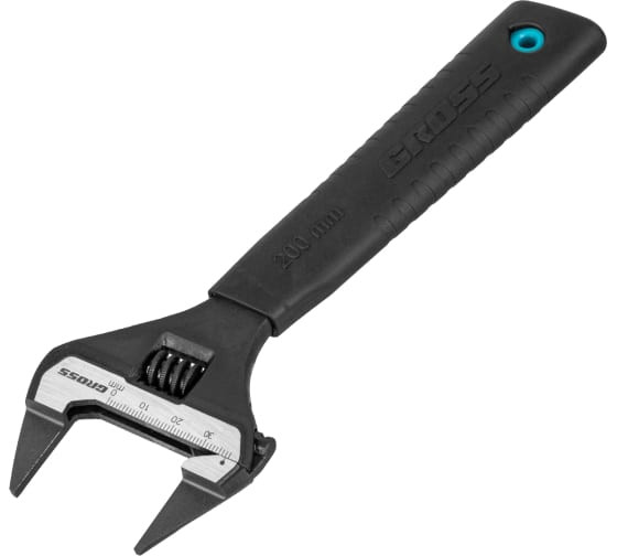 Ключ разводной длинна 200 мм,CrV, ультратонкие губки// Gross