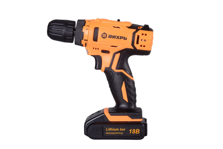Аккумуляторная дрель-шуруповерт Вихрь ДА-18Л-2КА