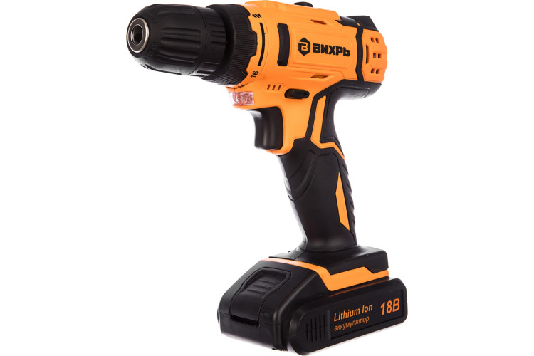 Аккумуляторная дрель-шуруповерт Вихрь ДА-18Л-2КА