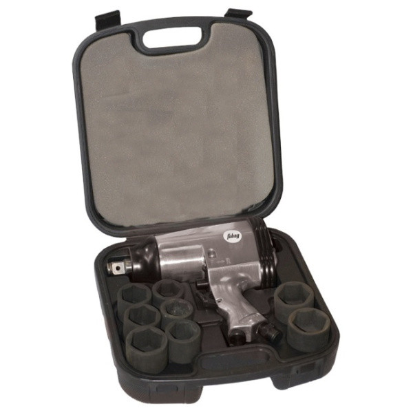 Гайковерт удар. пнев, IWS234/680, квадрат 3/4", 680Нм, 6,3 бар, 234л/мин, набор