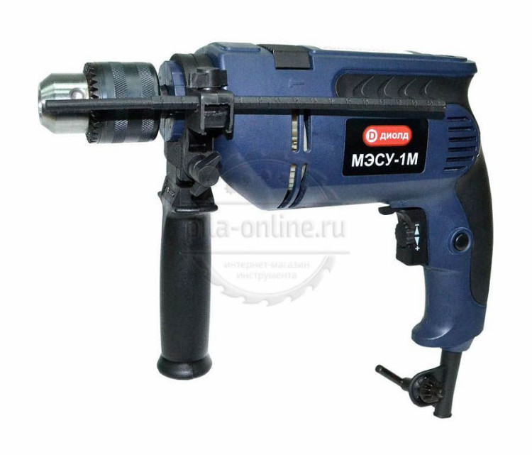 Дрель ударная Диолд МЭСУ-1 + кейс (40 предметов)