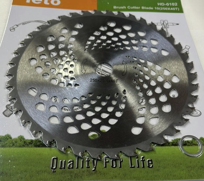 НОЖ Бензокосы с победитовыми напайками УСИЛЕННЫЙ IETO (255x25.4x3,0мм 40зуб.) HOZ