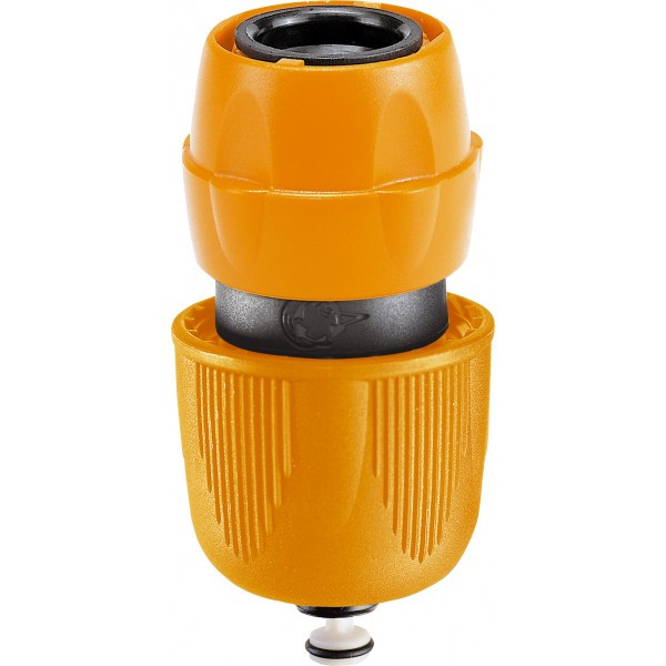 Муфта-автомат к шлангу 3/4" и 5/8" и 1/2" универсальная с автостопом