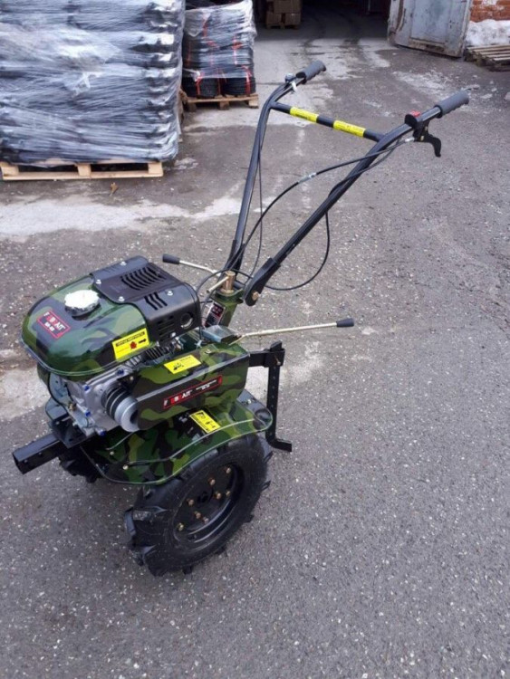 Мотоблок бензиновый BRAIT-80 Камуфляж | 7 л.с | (колесо 4*10, чугунный редуктор)