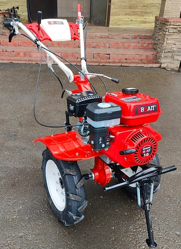 Мотоблок бензиновый BRAIT BR-105P PRO | 7 л.с | 3 вперед/1 назад, чугунный редуктор