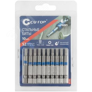 Бита TORX25 50мм сталь 1шт S2 CUTOP
