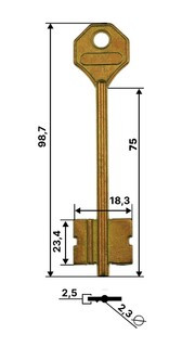 Заготовка ключа SIM4D Симеко Конаково