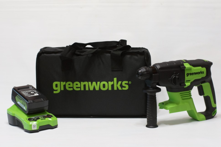 Перфоратор акк. Greenworks GD24SDS2K4 3803007UB