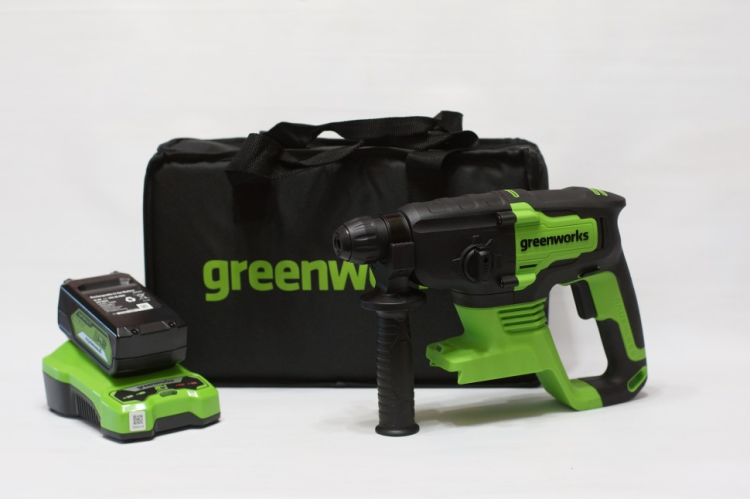 Перфоратор акк. Greenworks GD24SDS2K4 3803007UB